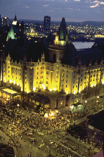 Chateau Laurier Canada Day Ottawa night