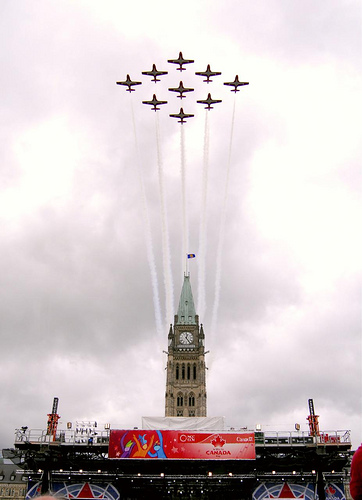 snowbirds CF-18 Canada Day